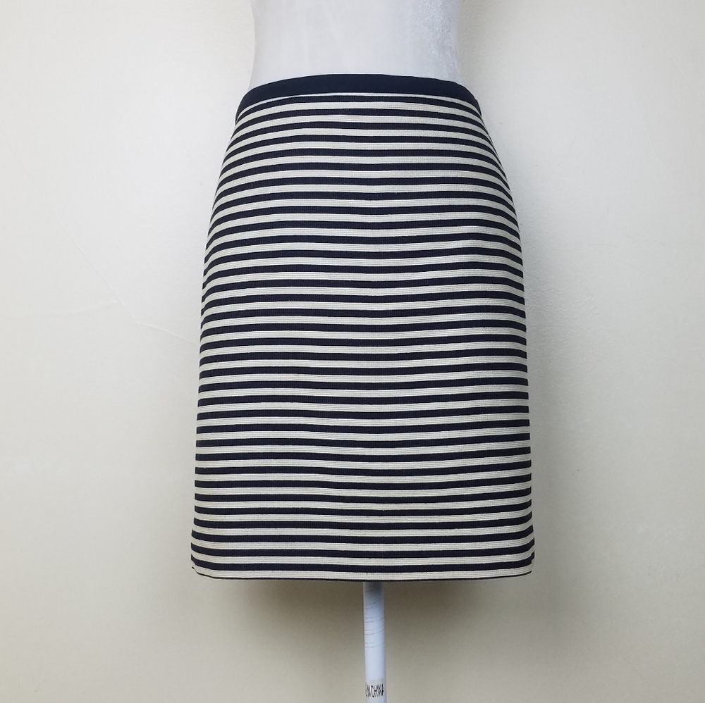 LOFT Striped Pencil Skirt Size 2